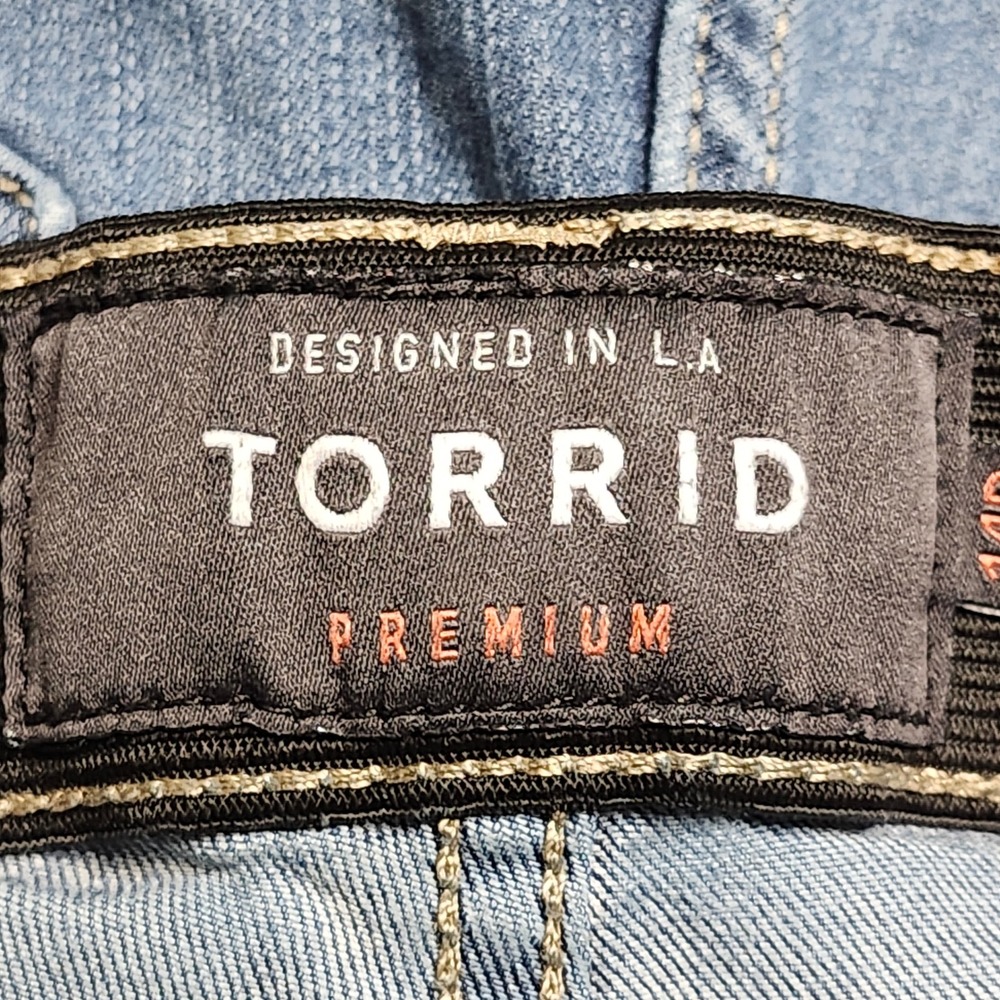 Torrid Premium Sky High Skinny Jeans‎ Womens 14R Distressed Stretch High Rise - Picture 9 of 15
